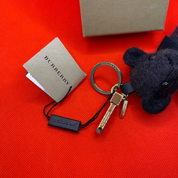 NWT Limited Edition Burberry Charcoal Bear Keychain - Picture 6 of 9